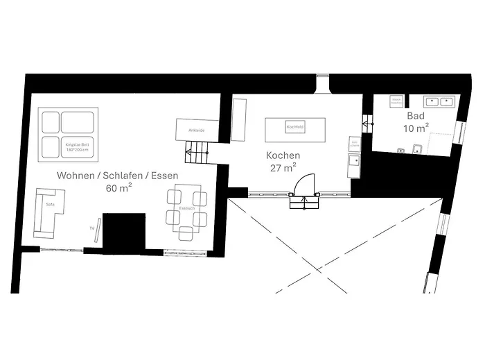 Korn14 Loft - Parken, Kueche Freinsheim